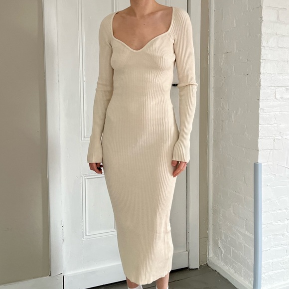 H&M Ribbed Midi Dress - Picture 2 of 9